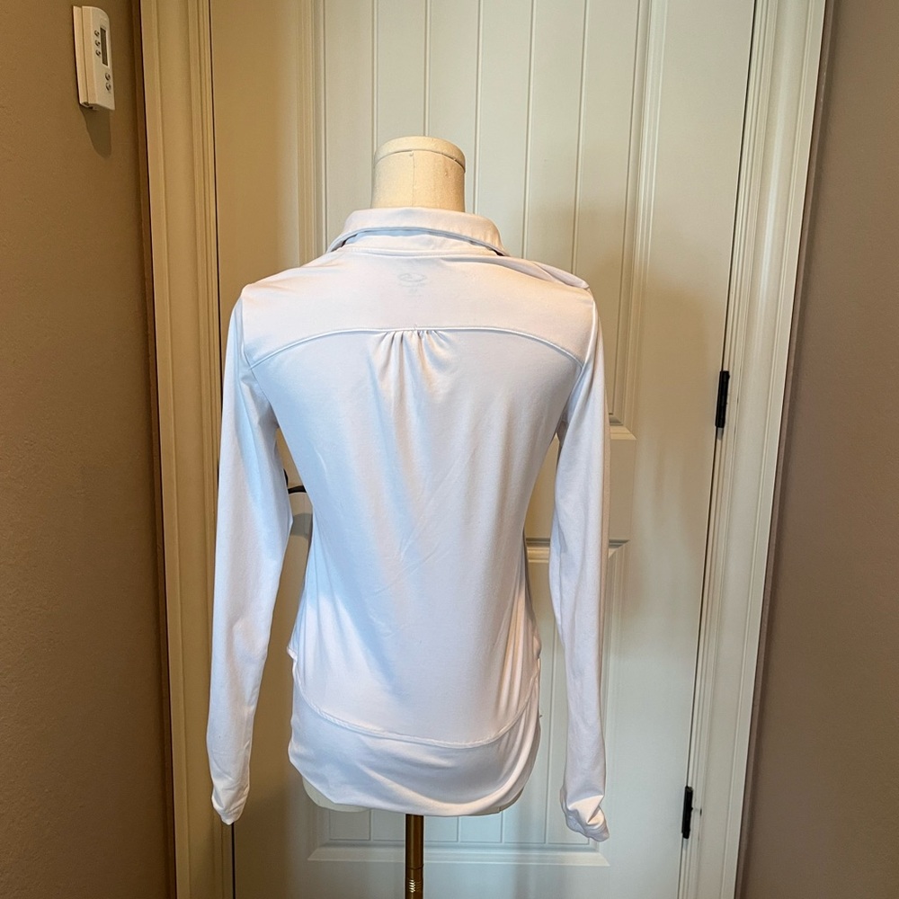 Champion Women's White Zip-Up Hoodie - Picture 3 of 4